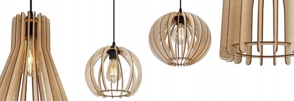 MODERN TRÄTAK HÄNGLAMPA MIX LED