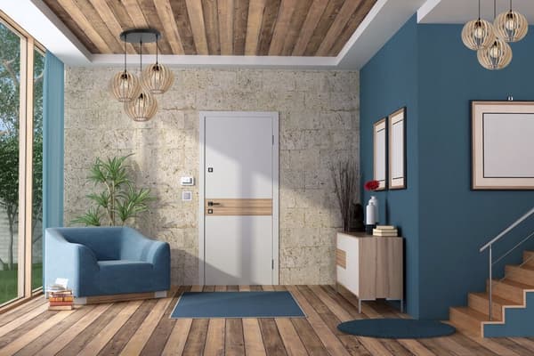 MODERNE TRÆ LED LOFT HÆNGELAMPE