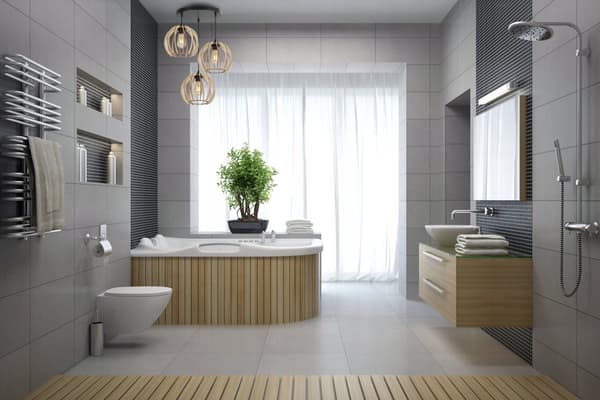MODERNE TRÆ LED LOFT HÆNGELAMPE