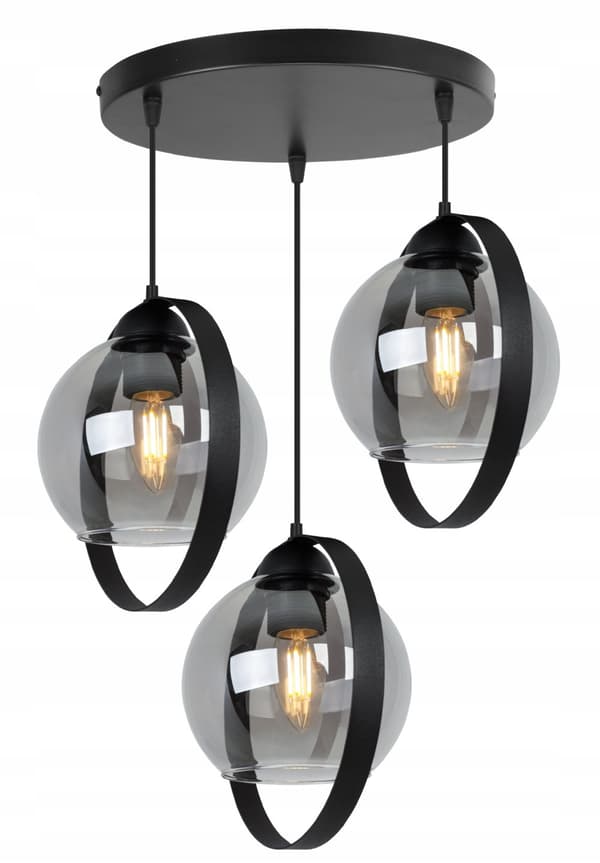 MODERNE HÆNGELAMPE GLAS SKÆRMRINGE