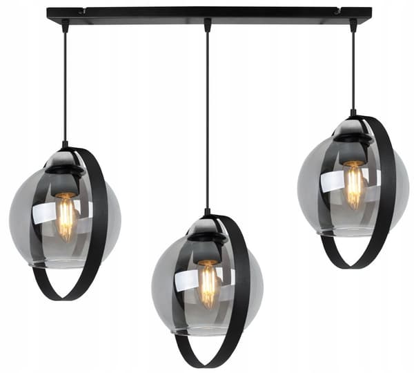 MODERNE HÆNGELAMPE GLAS SKÆRMRINGE