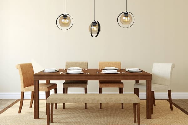 MODERN HÄNGLAMPA GLAS SKUGGRING