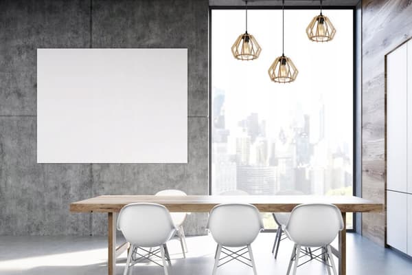 MODERN LED-TAK HÄNGLAMPA AV TRÄ