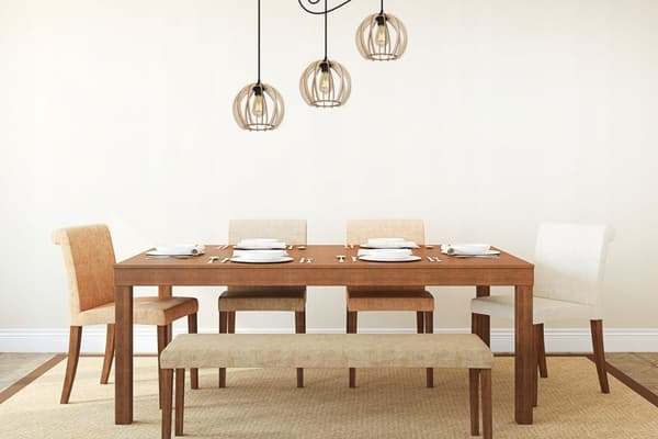MODERNE TRÆ LED LOFT HÆNGELAMPE