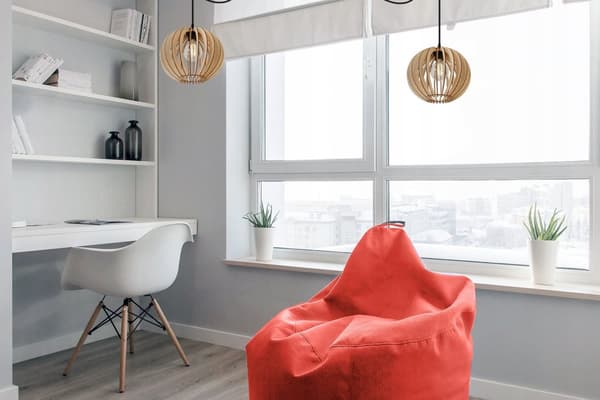 MODERN LED-TAK HÄNGLAMPA AV TRÄ