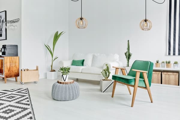 MODERN LED-TAK HÄNGLAMPA AV TRÄ
