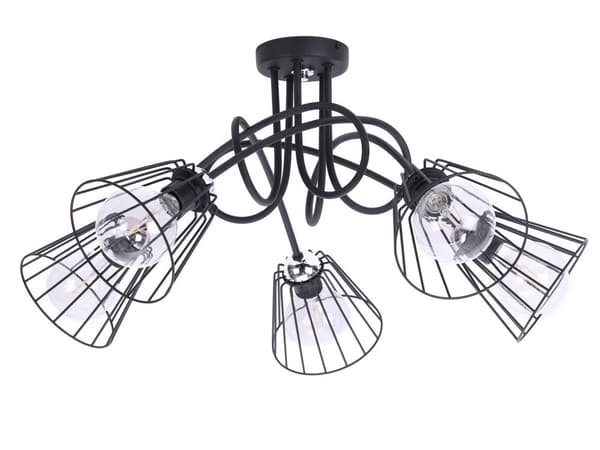Taklampa, taklampa, ljuskrona, 5xE27, LED, hängande
