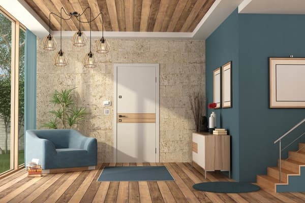 MODERNE TRÆ LED LOFT HÆNGELAMPE