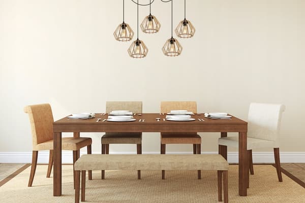 MODERNE TRÆ LED LOFT HÆNGELAMPE