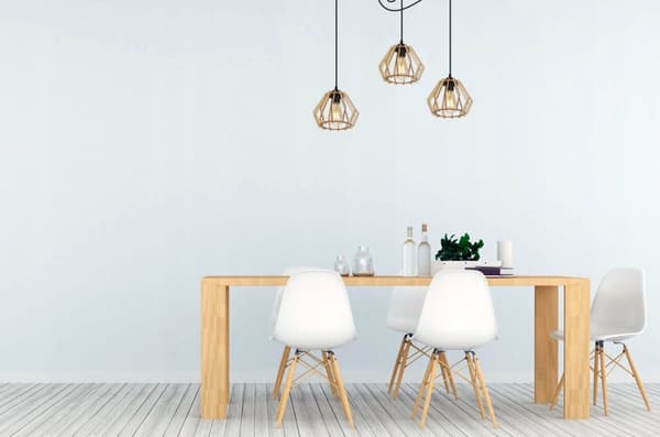 MODERNE TRÆ LED LOFT HÆNGELAMPE