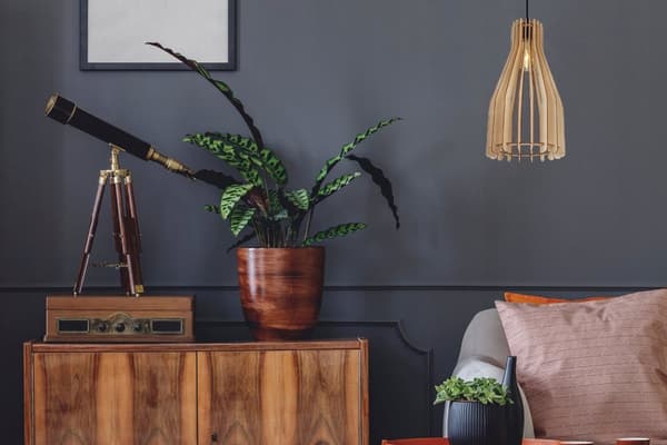 MODERNE TRÆ LED LOFT HÆNGELAMPE
