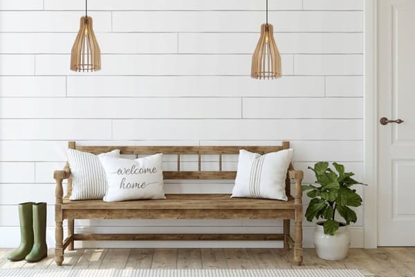 MODERNE TRÆ LED LOFT HÆNGELAMPE