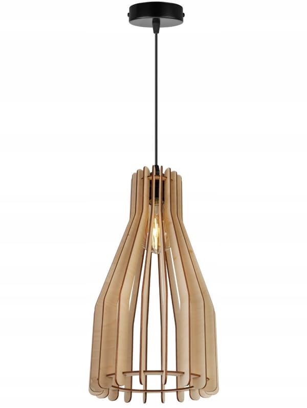 MODERNE TRÆ LED LOFT HÆNGELAMPE