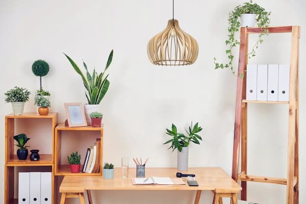 MODERNE TRÆ LED LOFT HÆNGELAMPE