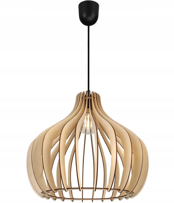 MODERNE TRÆ LED LOFT HÆNGELAMPE