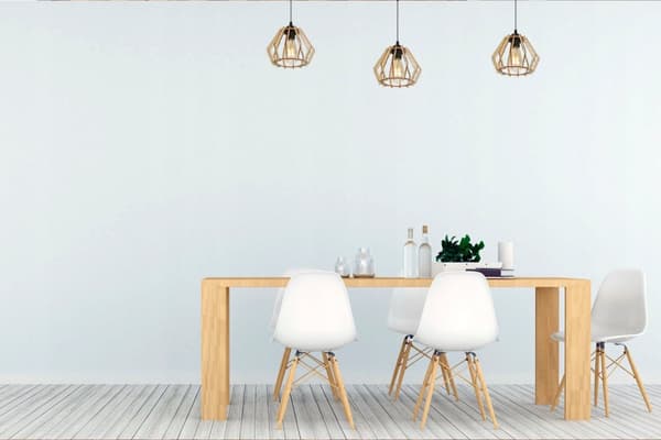 MODERN LED-TAK HÄNGLAMPA AV TRÄ