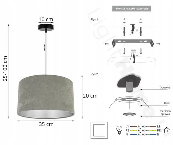 HÄNGLAMPA TAK LJUSSTAKARE KROM LAMPSKÄRM SAMMET