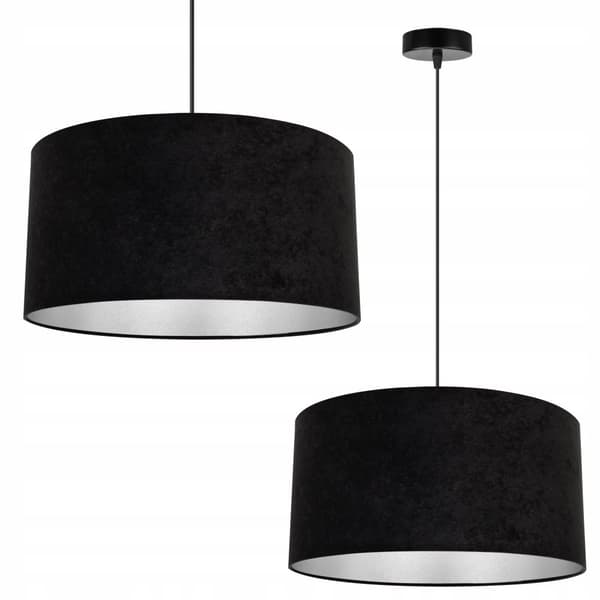 HÄNGLAMPA TAK LJUSSTAKARE KROM LAMPSKÄRM SAMMET