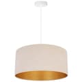 Miniatyrbild 5 av 9: HÄNGLAMPA TAK LJUSKRAKA GULD LAMPSKÄRM SAMMET