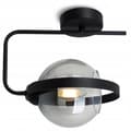 Miniatyrbild 5 av 9: MODERN LAMPA GLAS VÄGGLAMPA GRAFITRING