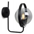Miniatyrbild 6 av 9: MODERN LAMPA GLAS VÄGGLAMPA GRAFITRING