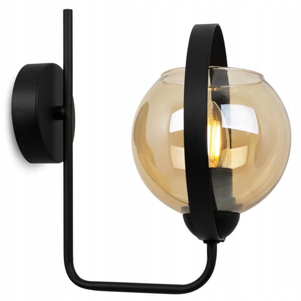 MODERN LAMPA HONING RING GLAS VÄGGLAMPA