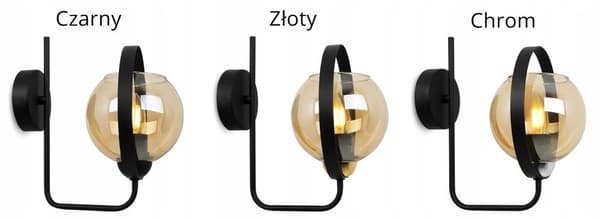 MODERN LAMPA HONING RING GLAS VÄGGLAMPA
