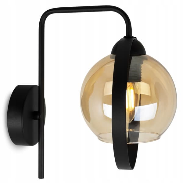 MODERN LAMPA HONING RING GLAS VÄGGLAMPA
