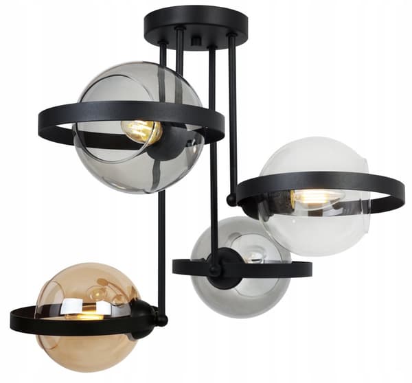 MODERNE HÆNGELAMPE GLAS RINGMIX