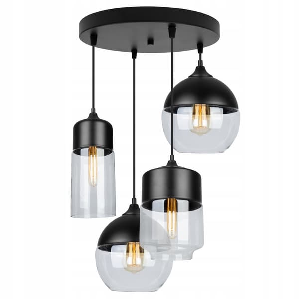 HÄNGANDE TAKLAMPA, GLAS PLAFON, LED-SKÄRM