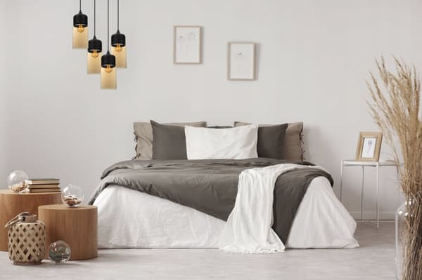 HÄNGANDE TAKLAMPA, GLAS PLAFON, LED-SKÄRM