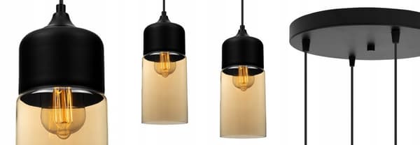 HÄNGANDE TAKLAMPA, GLAS PLAFON, LED-SKÄRM