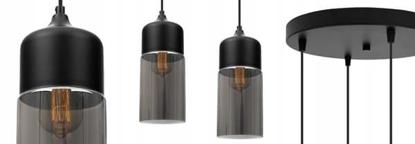 HÄNGANDE TAKLAMPA, GLAS PLAFON, LED-SKÄRM