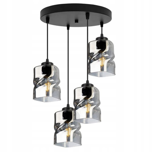 MODERN TAK HÄNGLAMPA GLAS LJUSKRAKA