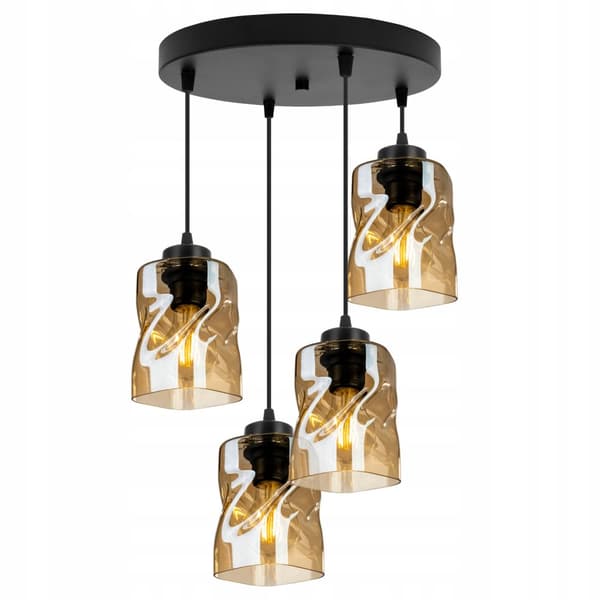 MODERN TAK HÄNGLAMPA GLAS LJUSKRAKA