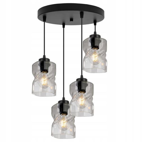 MODERN TAK HÄNGLAMPA GLAS LJUSKRAKA