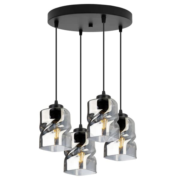 MODERN TAK HÄNGLAMPA GLAS LJUSKRAKA