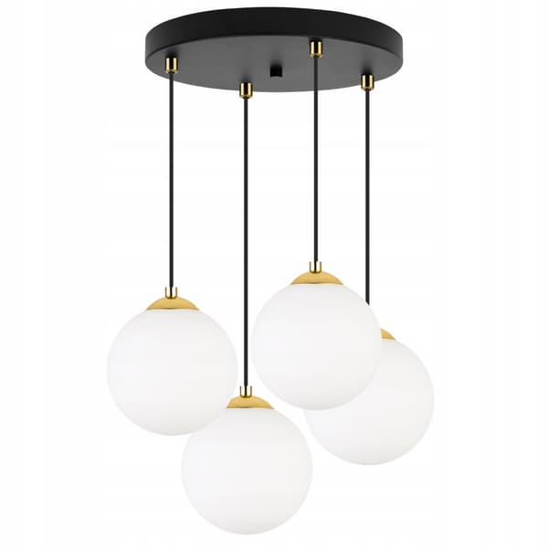 HÄNGANDE TAKLAMPA PLAFON BALL GULD KROM LED