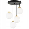 Miniatyrbild 1 av 10: HÄNGANDE TAKLAMPA PLAFON BALL GULD KROM LED