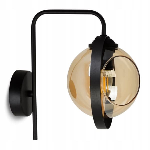 MODERNE HONNING GLAS VÆGLAMPE RING