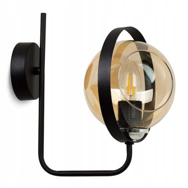 MODERNE HONNING GLAS VÆGLAMPE RING