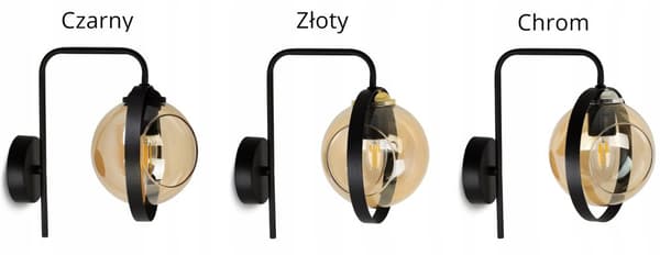 MODERNE HONNING GLAS VÆGLAMPE RING