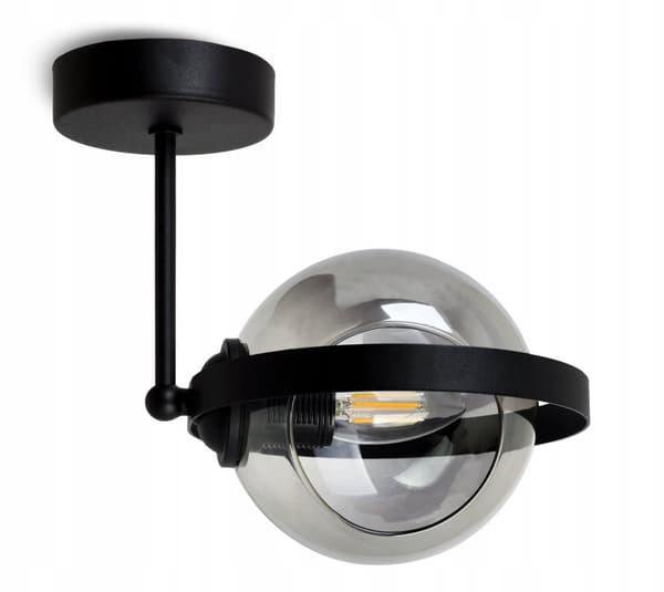 MODERN VÄGGLAMPA GRAFITRING
