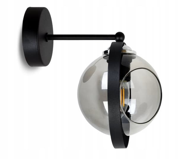 MODERN VÄGGLAMPA GRAFITRING