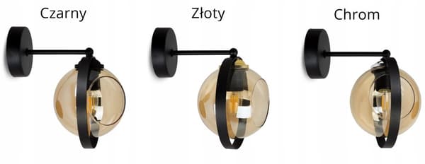 MODERN VÄGGLYKTA RING AV HONING GLAS