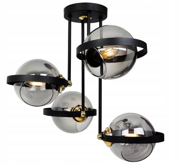 MODERN GLAS HÄNGLAMPA GRAFITRING