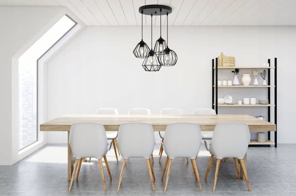 SORT TRÅDSHÆNGELAMPE LOFT LYSELYSE MIX