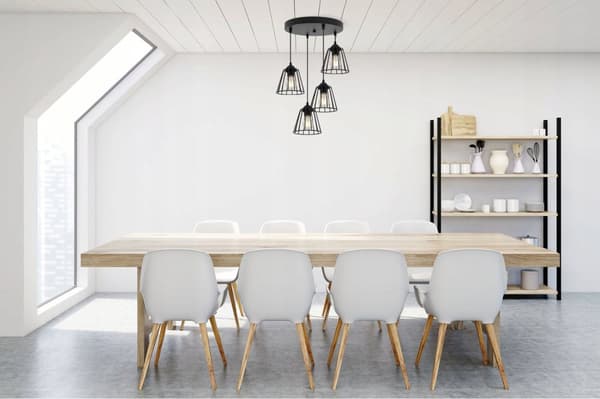 SORT TRÅDLAMPE LOFT LED LYSELYSE