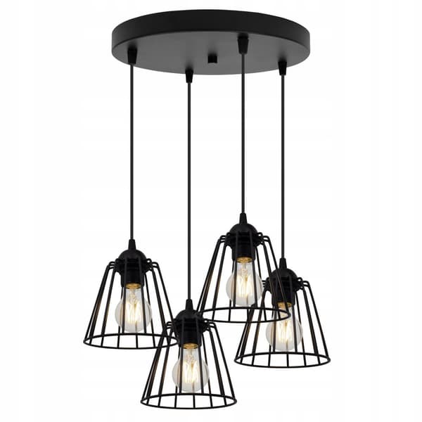 SORT TRÅDLAMPE LOFT LED LYSELYSE