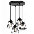 Miniatyrbillede 4 af 9: SORT TRÅDLAMPE LOFT LED LYSELYSE